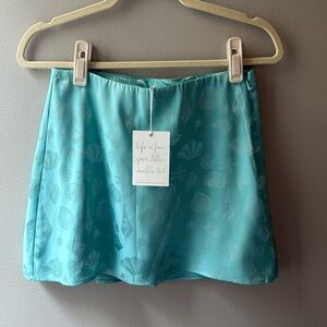 Show Me Your MuMu Blue Seashell Mini Skort